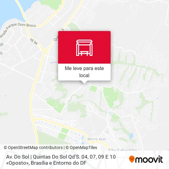 Av. Do Sol | Quintas Do Sol Qd'S. 04, 07, 09 E 10 «Oposto» mapa