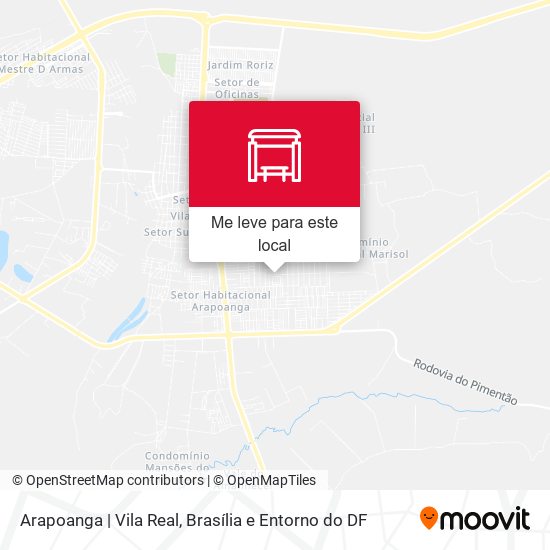 Arapoanga | Vila Real mapa