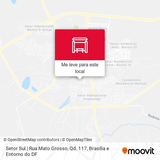 Setor Sul | Rua Mato Grosso, Qd. 117 mapa