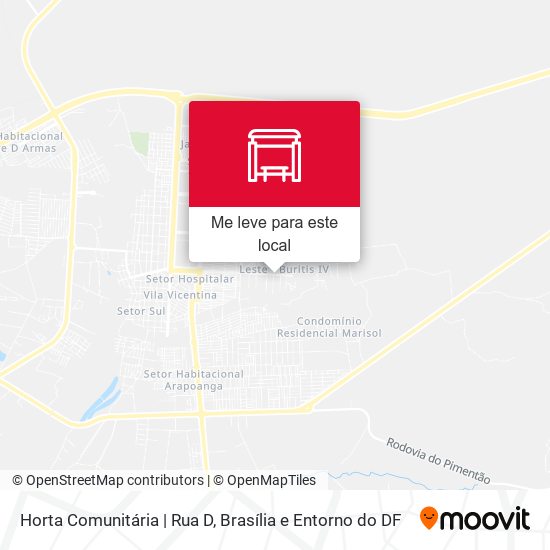 Horta Comunitária | Rua D mapa
