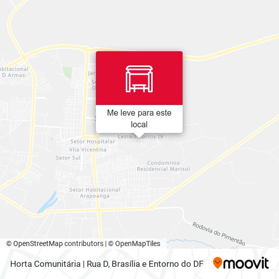 Horta Comunitária | Rua D mapa