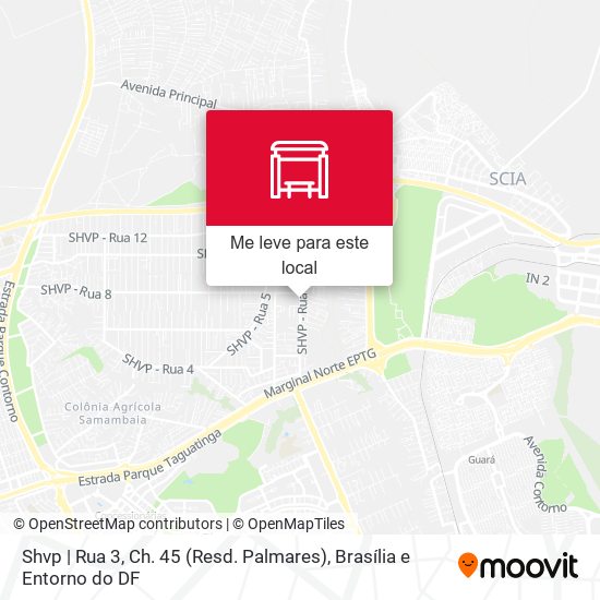 Shvp | Rua 3, Ch. 45 (Resd. Palmares) mapa