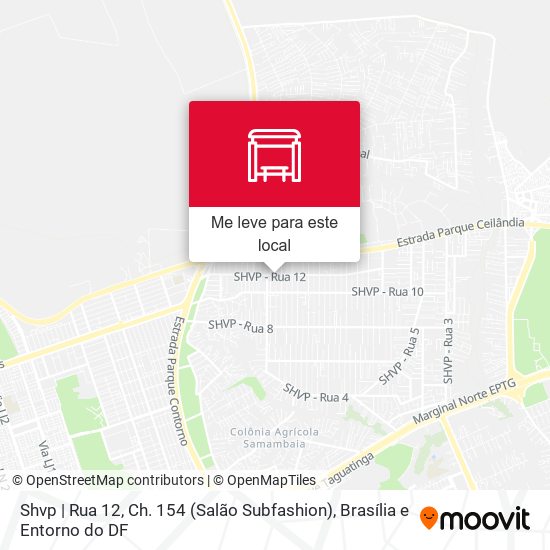 Shvp | Rua 12, Ch. 154 (Salão Subfashion) mapa