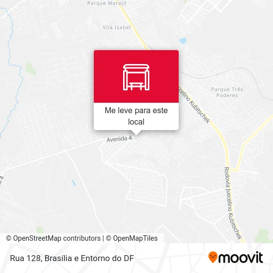 Rua 128 mapa