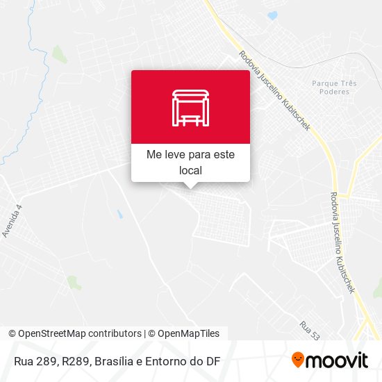Rua 289, R289 mapa