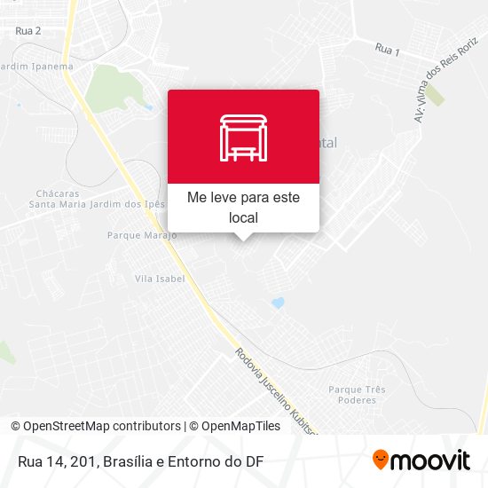 Rua 14, 201 mapa