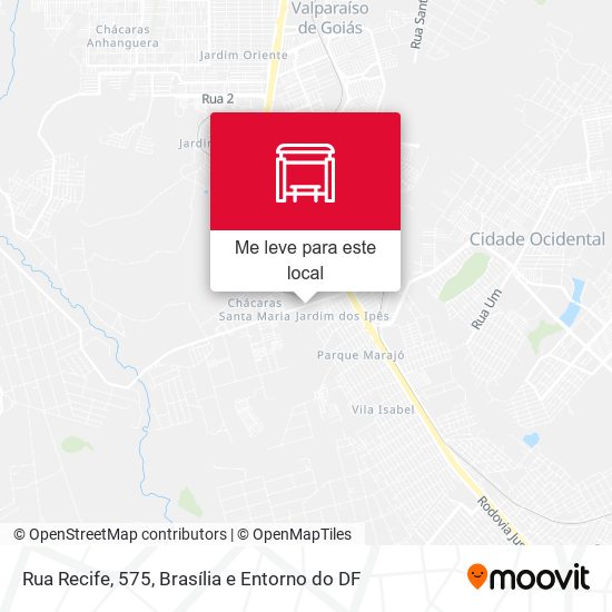 Rua Recife, 575 mapa