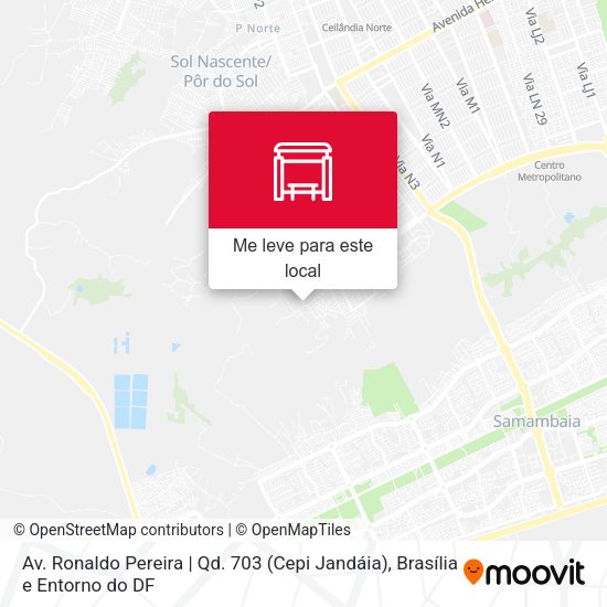 Av. Ronaldo Pereira | Qd. 703 (Cepi Jandáia) mapa
