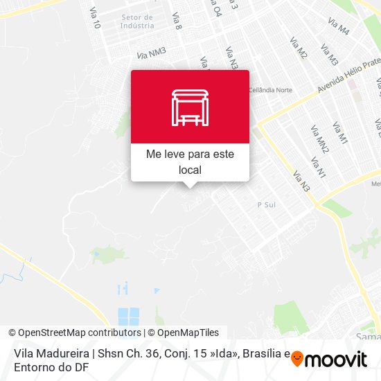 Vila Madureira | Shsn Ch. 36, Conj. 15 »Ida» mapa