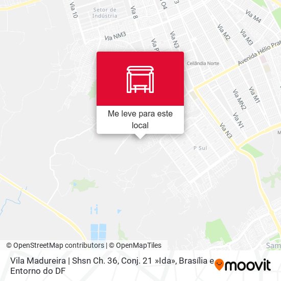 Vila Madureira | Shsn Ch. 36, Conj. 21 »Ida» mapa