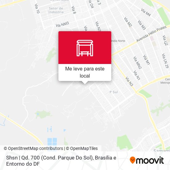 Shsn | Qd. 700 (Cond. Parque Do Sol) mapa
