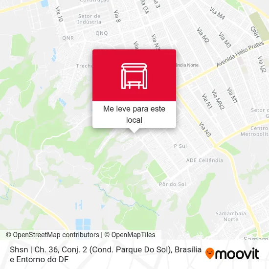 Shsn | Ch. 36, Conj. 2 (Cond. Parque Do Sol) mapa
