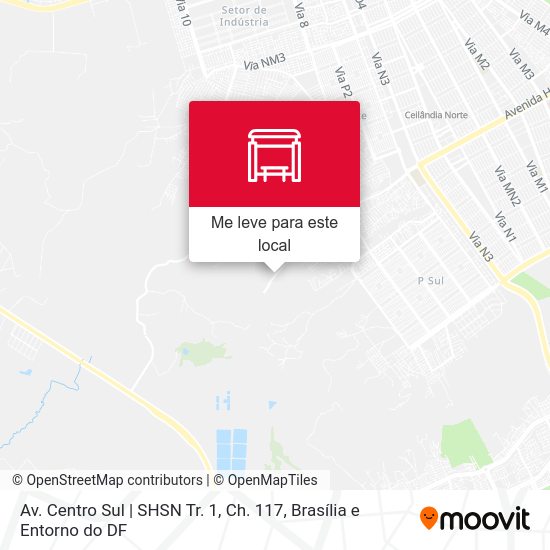 Av. Centro Sul | SHSN Tr. 1, Ch. 117 mapa