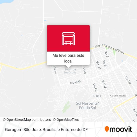 Garagem São José mapa