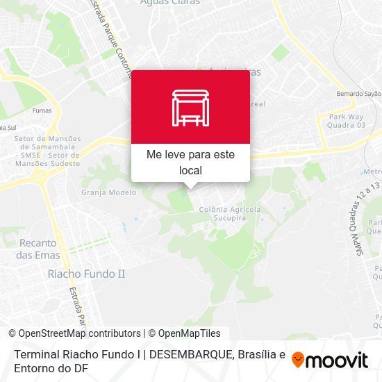 Terminal Riacho Fundo I | DESEMBARQUE mapa