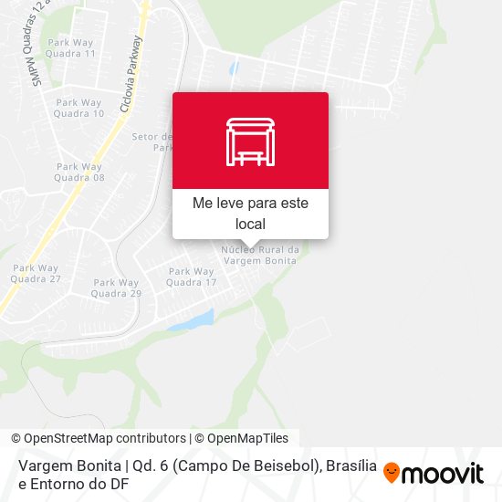 Vargem Bonita | Qd. 6 (Campo De Beisebol) mapa