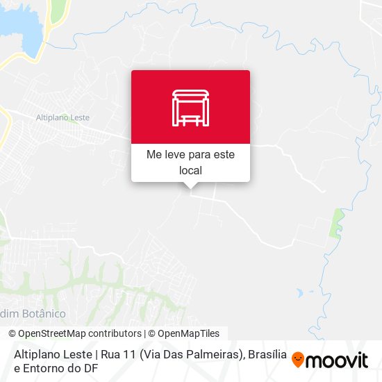 Altiplano Leste | Rua 11 (Via Das Palmeiras) mapa