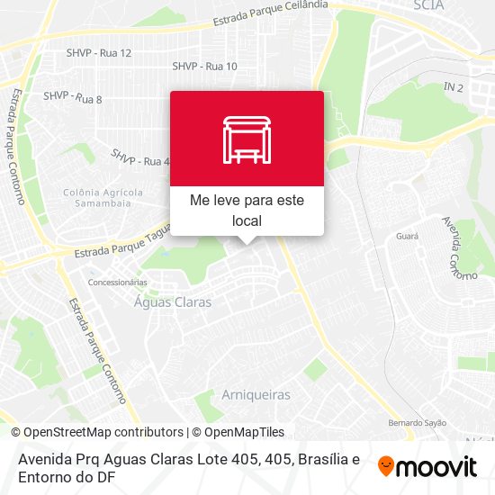 Avenida Prq Aguas Claras Lote 405, 405 mapa