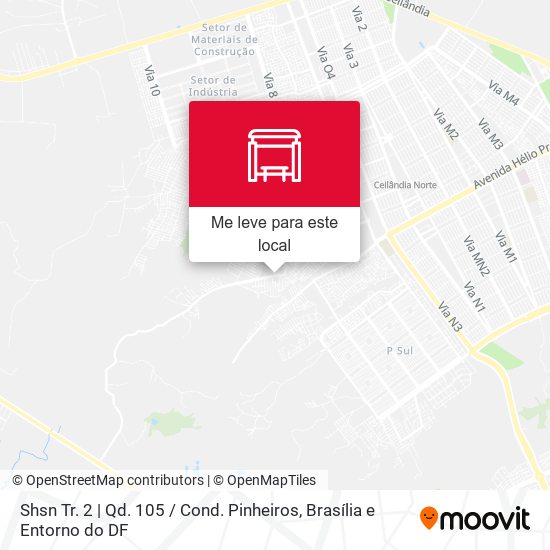 Shsn Tr. 2 | Qd. 105 / Cond. Pinheiros mapa