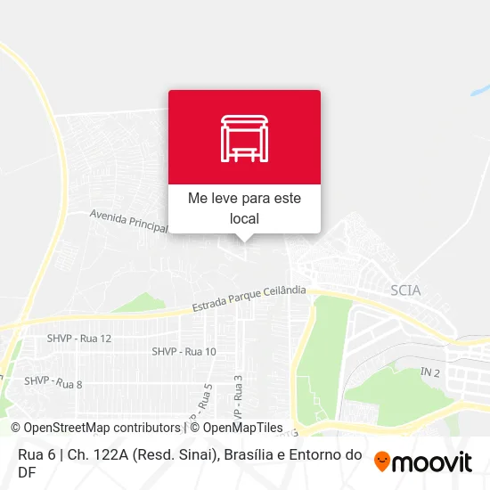 Rua 6 | Ch. 122A (Resd. Sinai) mapa