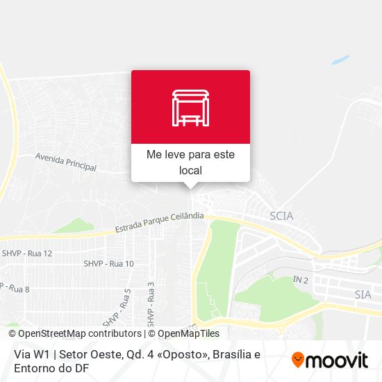 Via W1 | Setor Oeste, Qd. 4 «Oposto» mapa