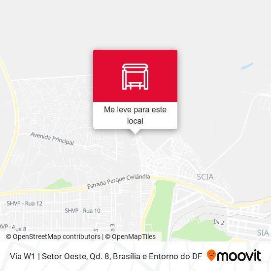 Via W1 | Setor Oeste, Qd. 8 mapa
