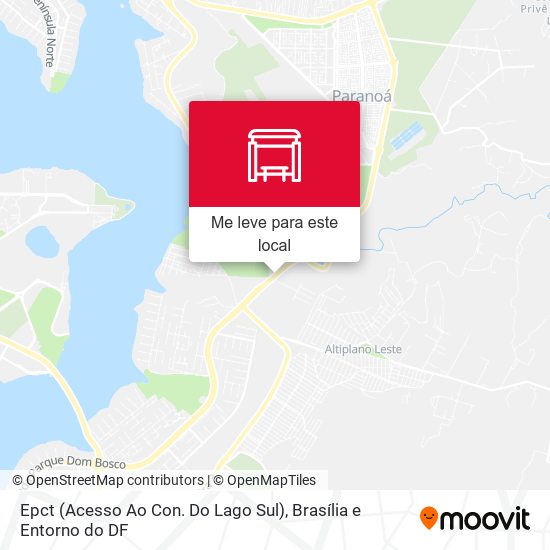 Epct (Acesso Ao Con. Do Lago Sul) mapa
