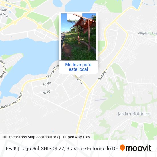EPJK | Lago Sul, SHIS QI 27 mapa
