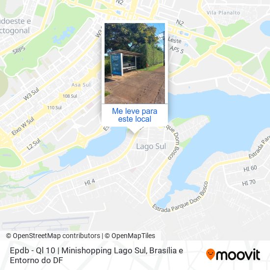 Epdb - Ql 10 | Minishopping Lago Sul mapa