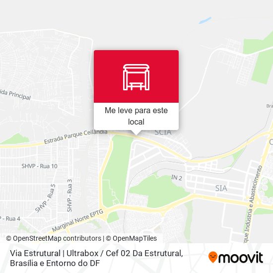 Via Estrutural | Ultrabox / Cef 02 Da Estrutural mapa