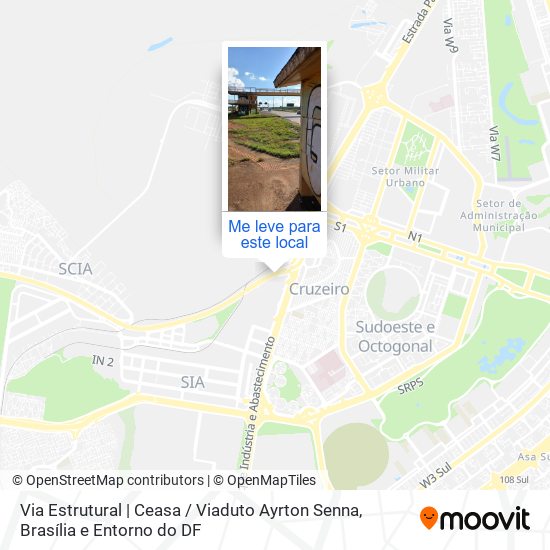 Via Estrutural | Ceasa / Viaduto Ayrton Senna mapa