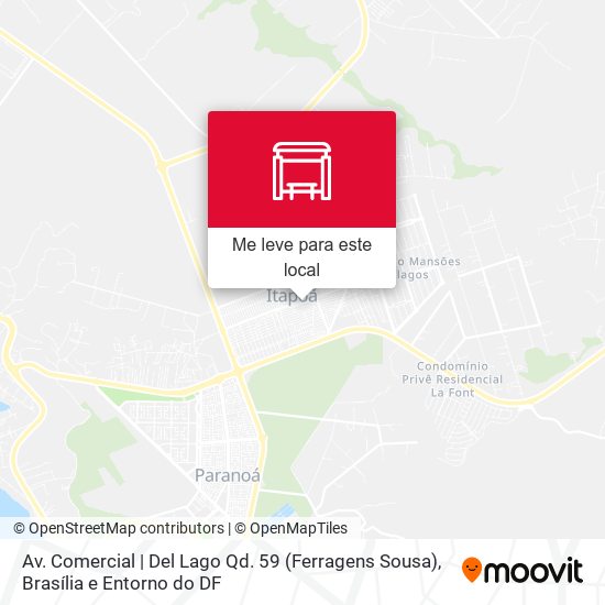 Av. Comercial | Del Lago Qd. 59 (Ferragens Sousa) mapa