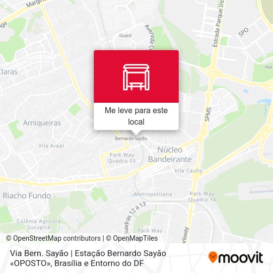 Via Bern. Sayão | Estação Bernardo Sayão «OPOSTO» mapa