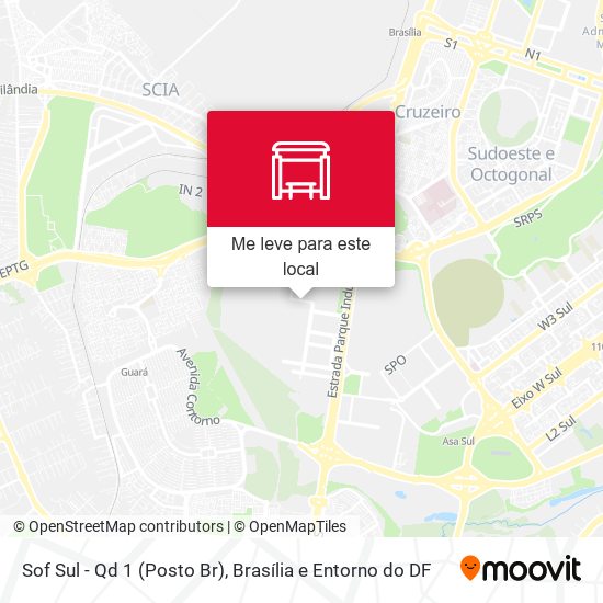 Sof Sul - Qd 1 (Posto Br) mapa