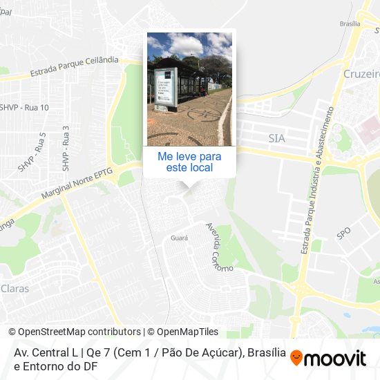 Av. Central L | Qe 7 (Cem 1 / Pão De Açúcar) mapa