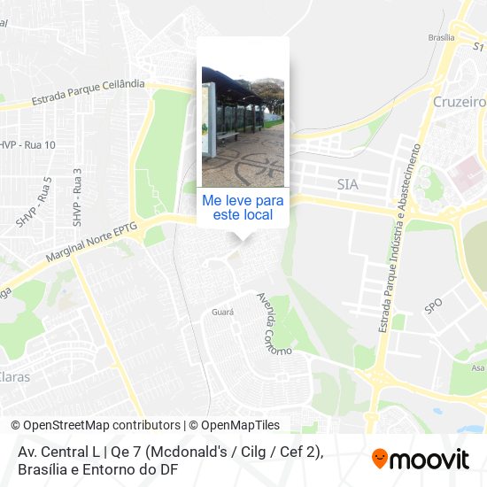 Av. Central L | Qe 7 (Mcdonald's / Cilg / Cef 2) mapa