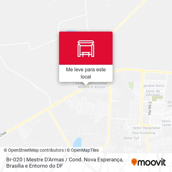 Br-020 | Mestre D'Armas / Cond. Nova Esperança mapa