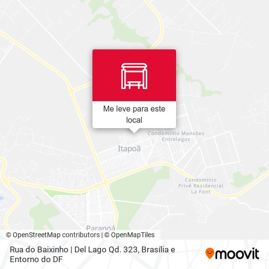 Rua do Baixinho | Del Lago Qd. 323 mapa
