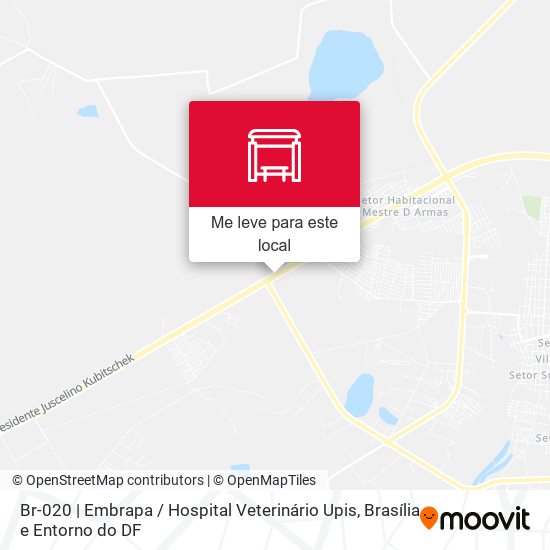 Br-020 | Embrapa / Hospital Veterinário Upis mapa