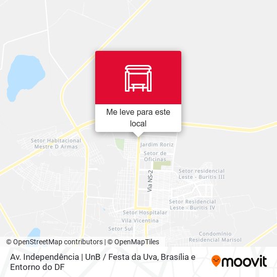 Av. Independência | UnB / Festa da Uva mapa