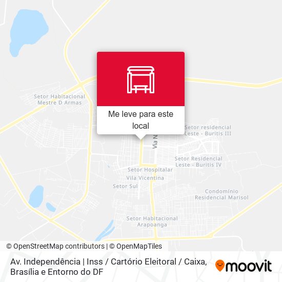 Av. Independência | Inss / Cartório Eleitoral  / Caixa mapa
