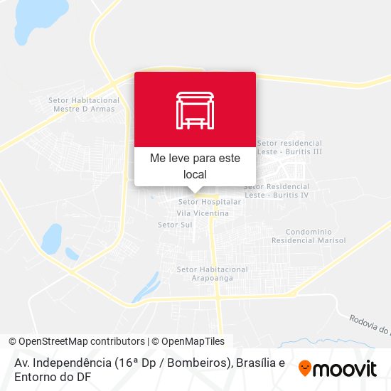 Av. Independência (16ª Dp / Bombeiros) mapa