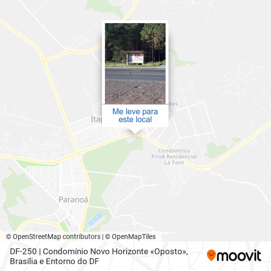DF-250 | Condomínio Novo Horizonte «Oposto» mapa