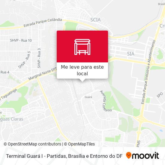 Terminal Guará I - Partidas mapa
