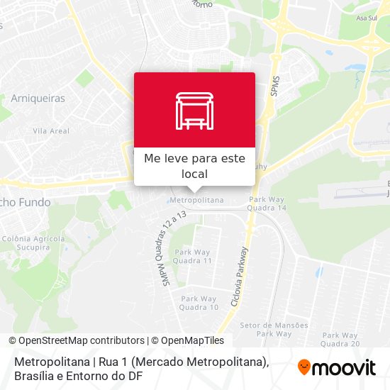 Metropolitana | Rua 1 (Mercado Metropolitana) mapa