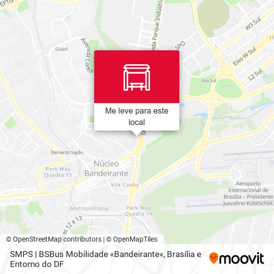 SMPS | BSBus Mobilidade «Bandeirante« mapa