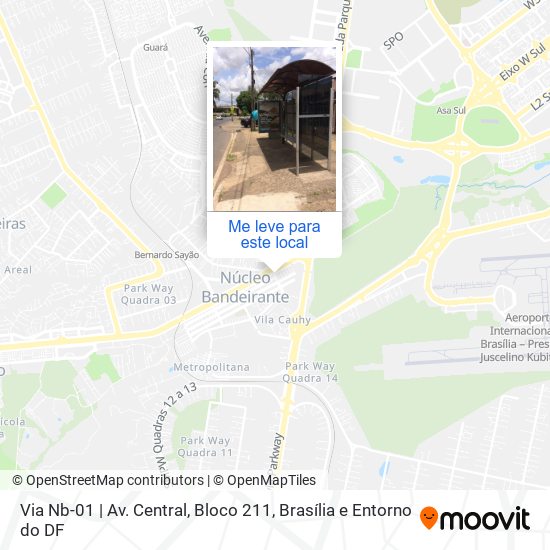 Via Nb-01 | Av. Central, Bloco 211 mapa