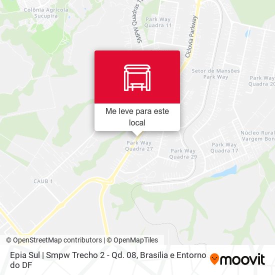 Epia Sul | Smpw Trecho 2 - Qd. 08 mapa
