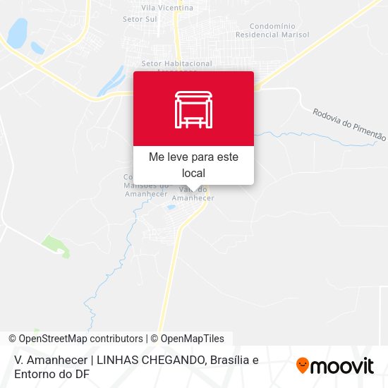 V. Amanhecer | LINHAS CHEGANDO mapa