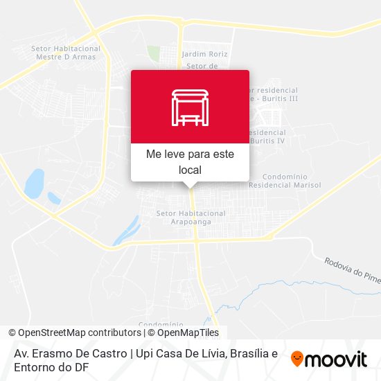 Av. Erasmo De Castro | Upi Casa De Lívia mapa